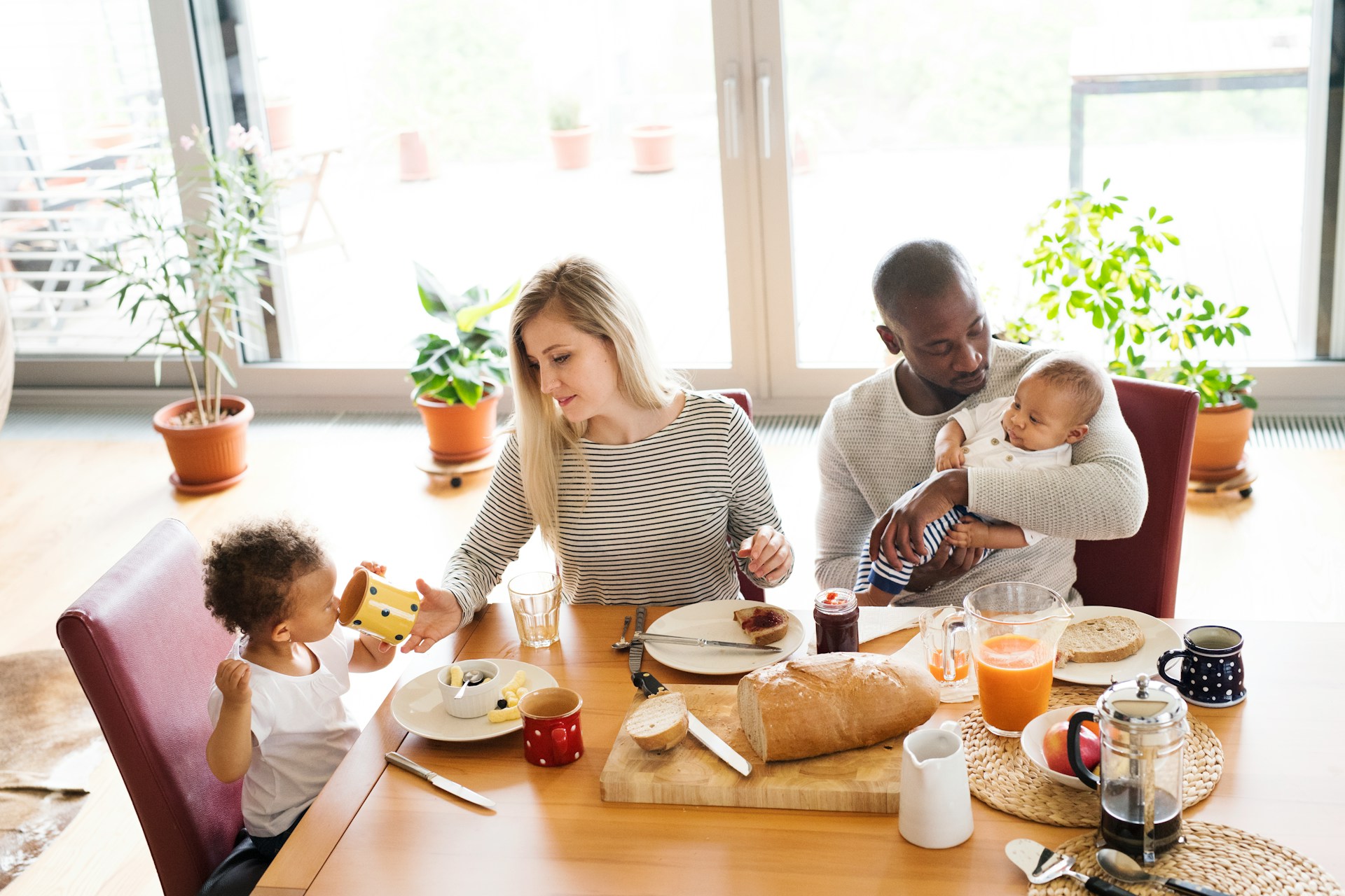 family at home