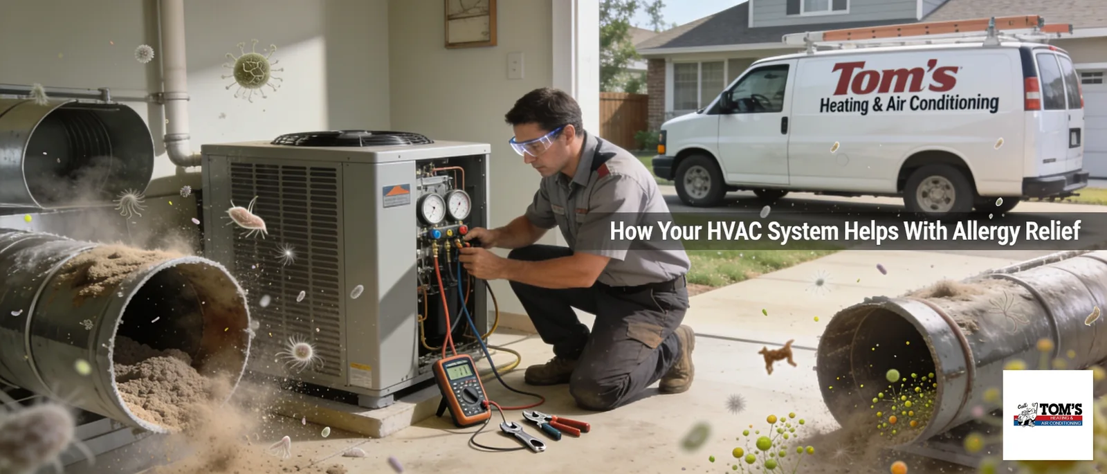 How Your HVAC System Helps With Allergy Relief 1 HVAC systems can inadvertently spread common indoor allergens like dust mites, mold spores, pet dander
